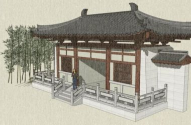 Sketchup小品模型|山门，仿古建筑，中式风格，小品-BIM建筑网