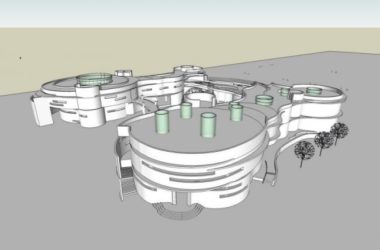 Sketchup学校模型|多层学校幼儿园，校园教育建筑，现代风格-BIM建筑网