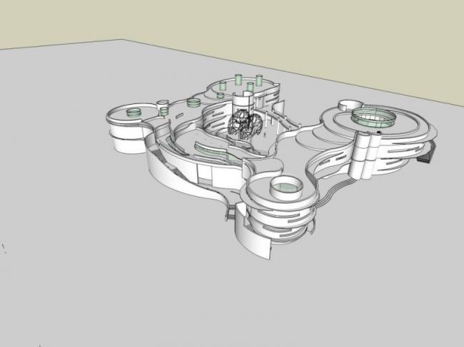 Sketchup学校模型|多层学校幼儿园，校园教育建筑，现代风格