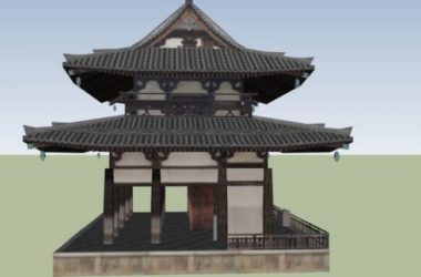 Sketchup古建筑模型|多层寺塔建筑，古庙古寺，古建，中式风格-BIM建筑网