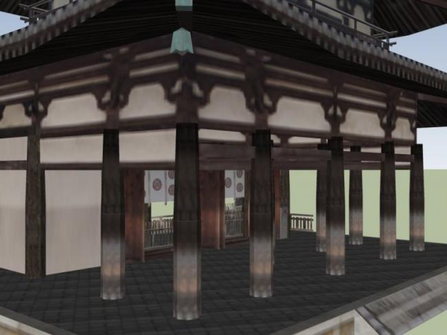 Sketchup古建筑模型|多层寺塔建筑，古庙古寺，古建，中式风格