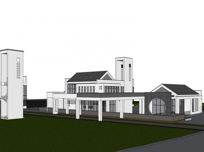 Sketchup商业模型|会所，中式风格
