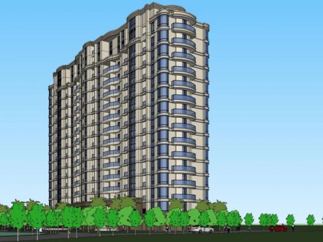 Sketchup住宅模型|高层住宅，现代风格