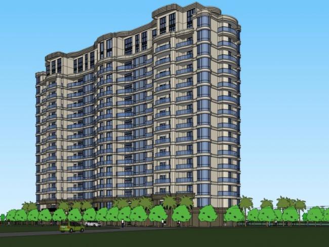 Sketchup住宅模型|高层住宅，现代风格