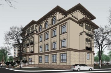 Sketchup酒店模型|多层酒店，古典风格-BIM建筑网