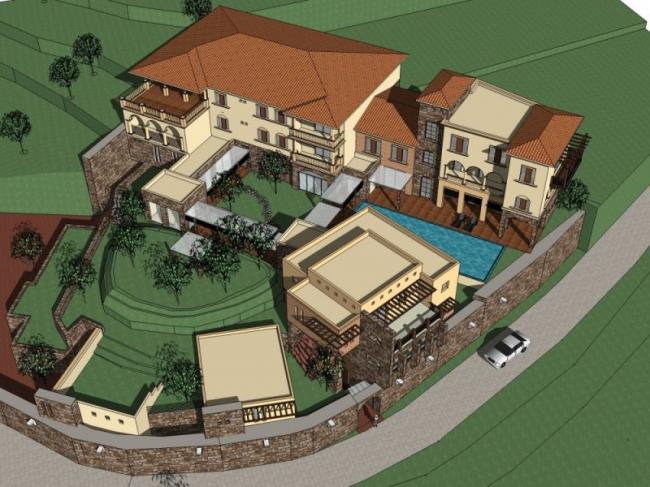 Sketchup商业模型|多层会所，古典风格