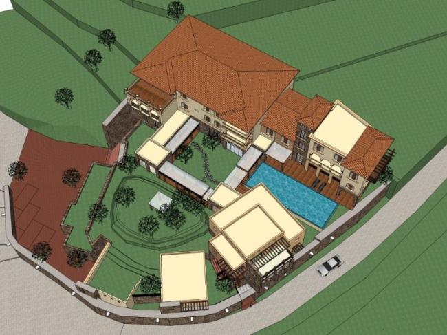 Sketchup商业模型|多层会所，古典风格