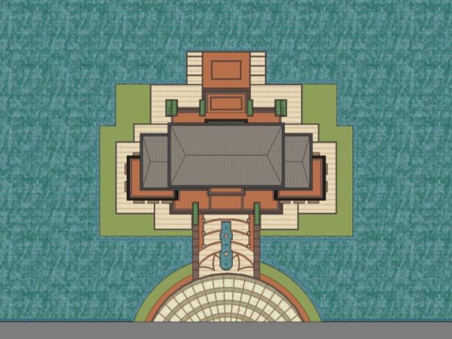 Sketchup商业模型|会所，欧式古典风格