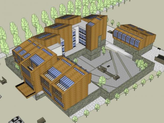 Sketchup商业模型|多层会所，现代风格