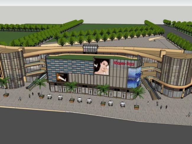 Sketchup商业模型|多层商业，现代风格