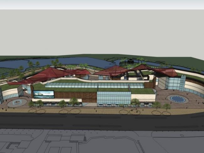 Sketchup商业模型|多层商业建筑，现代风格