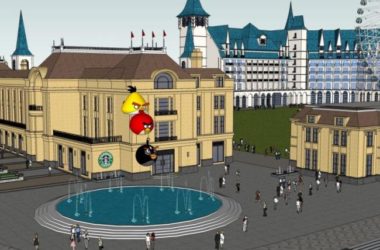 Sketchup商业模型|多层商业街区，法式古典风格-BIM建筑网