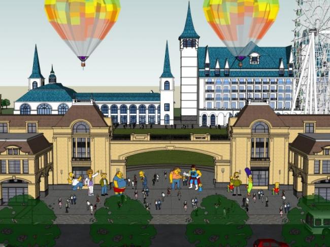 Sketchup商业模型|多层商业街区，法式古典风格