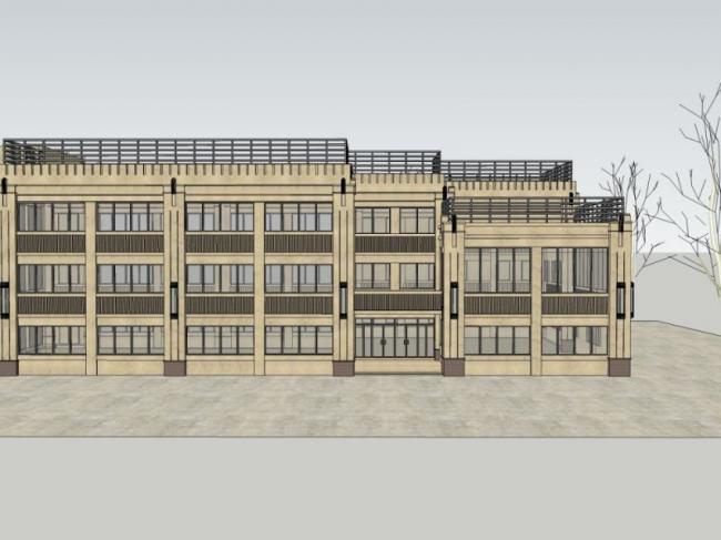 Sketchup商业模型|多层会所，现代风格