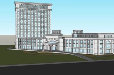 Sketchup办公模型|高层办公楼，现代风格-BIM建筑网