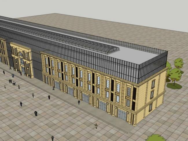 Sketchup酒店模型|多层酒店，欧式古典风格