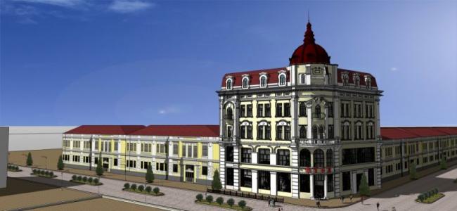 Sketchup文化模型|多层书店，文化建筑，古典风格