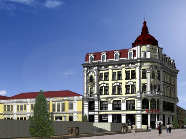 Sketchup文化模型|多层书店，文化建筑，古典风格