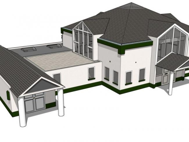 Sketchup商业模型|会所，现代中式风格
