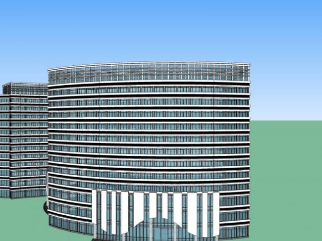 Sketchup酒店模型|高层酒店，现代风格