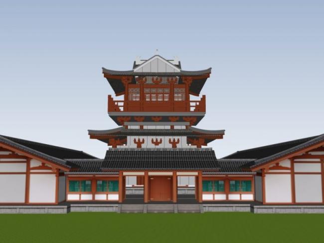 Sketchup古建筑模型|多层西安钟楼，古建，中式风格