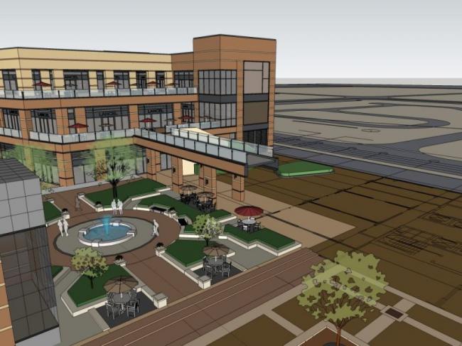 Sketchup商业模型|多层商业建筑，现代风格