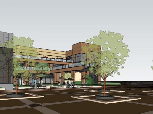 Sketchup商业模型|多层商业建筑，现代风格