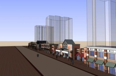 Sketchup商业模型|低层商业步行街，现代风格-BIM建筑网