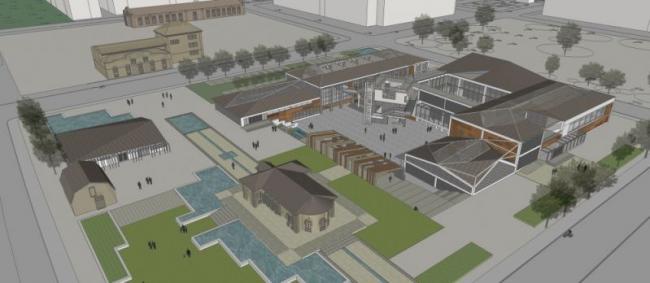 Sketchup商业模型|多层会所，现代风格