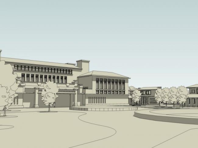 Sketchup商业模型|多层会所，现代风格