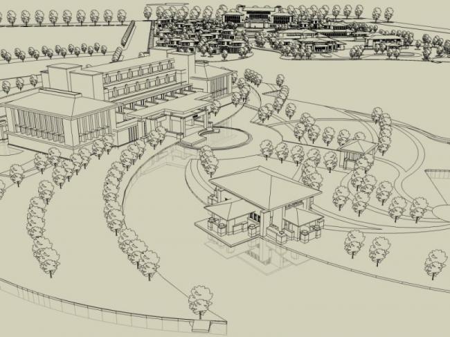 Sketchup商业模型|多层会所，现代风格