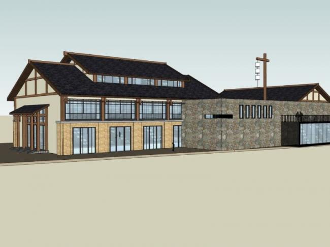 Sketchup商业模型|会所，现代中式风格