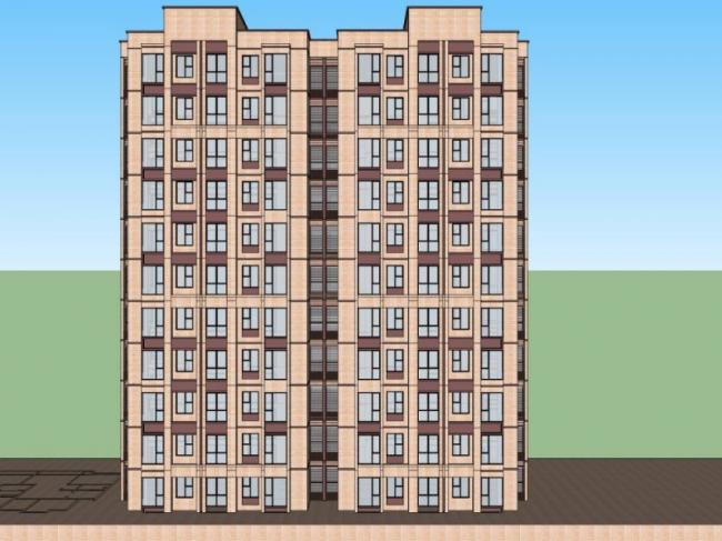 Sketchup住宅模型|小高层住宅，居住建筑，古典风格