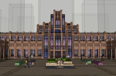 Sketchup住宅模型|欧式大门，古典风格-BIM建筑网