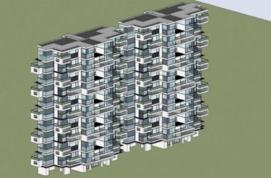 Sketchup住宅模型|高层住宅，现代风格-BIM建筑网