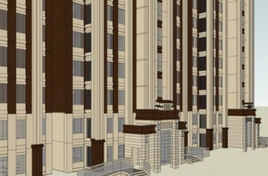 Sketchup住宅模型|高层住宅，居住建筑，古典风格-BIM建筑网