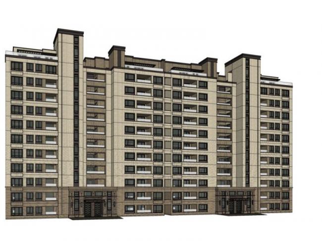 Sketchup住宅模型|小高层住宅，居住建筑，古典风格