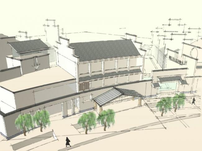 Sketchup商业模型|多层会所，中式风格