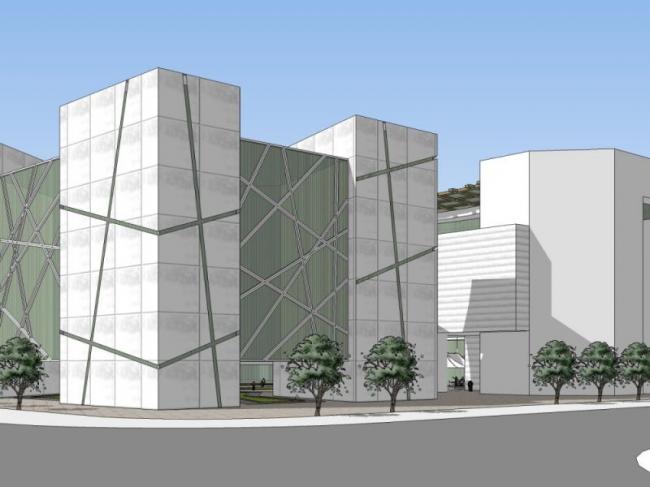 Sketchup商业模型|多层商业建筑，现代风格