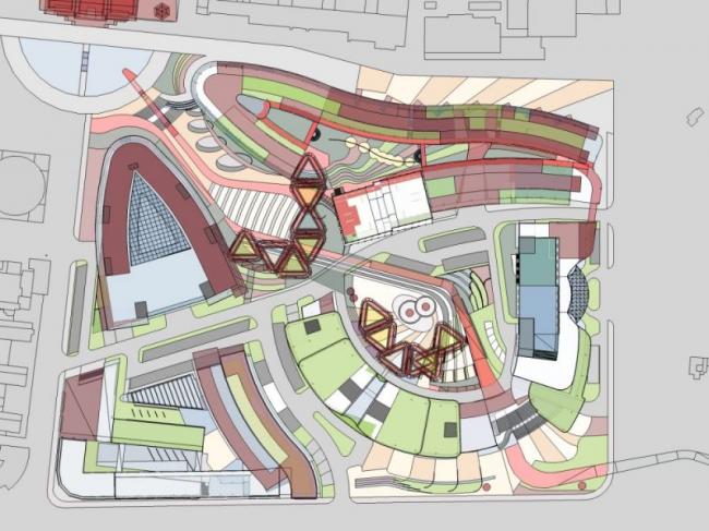 Sketchup综合体模型|多高层商业综合体，住宅，办公，现代风格