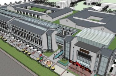 Sketchup商业模型|多层商业街，现代中式风格-BIM建筑网