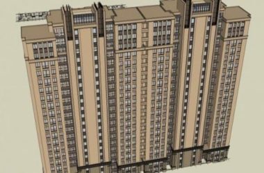 Sketchup住宅模型|高层住宅，居住建筑，古典风格-BIM建筑网