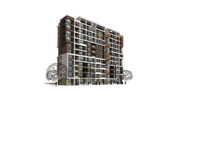 Sketchup住宅模型|高层住宅，现代风格