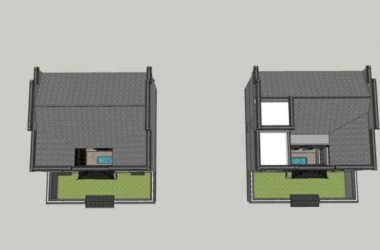 Sketchup住宅模型|低层住宅，徽派民居，中式风格-BIM建筑网