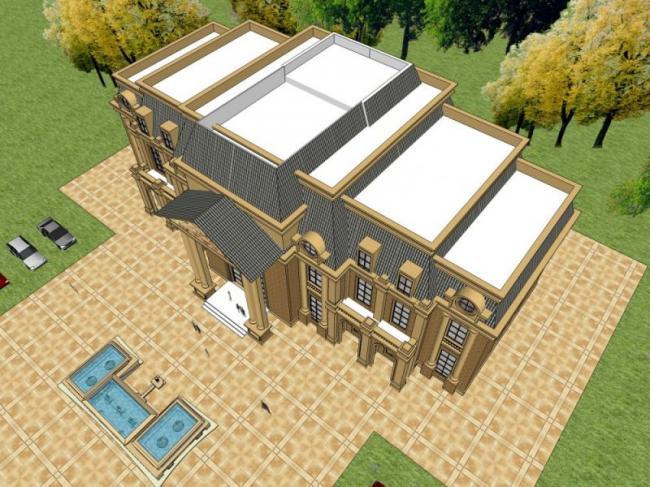 Sketchup商业模型|多层会所，现代风格