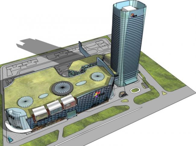 Sketchup综合体模型|超高层商业综合体，办公，酒店，现代风格