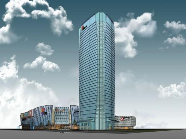 Sketchup综合体模型|超高层商业综合体，办公，酒店，现代风格