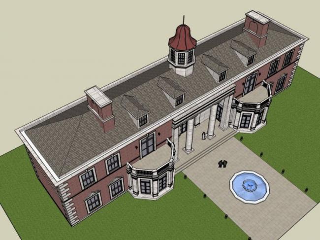 Sketchup商业模型|会所，现代风格