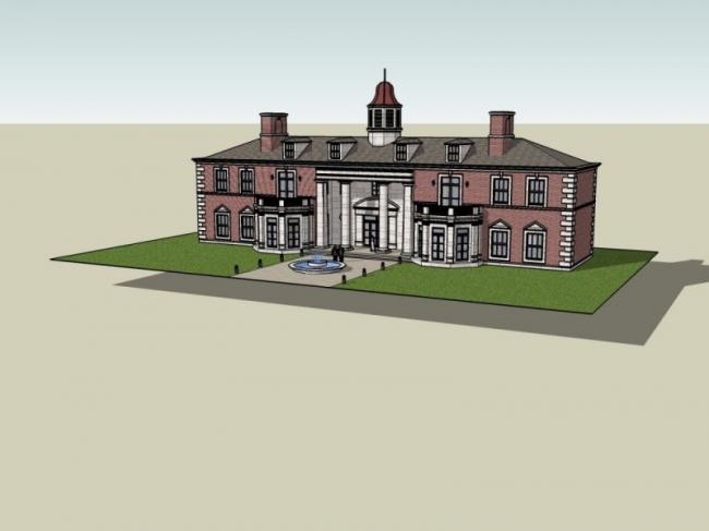 Sketchup商业模型|会所，现代风格