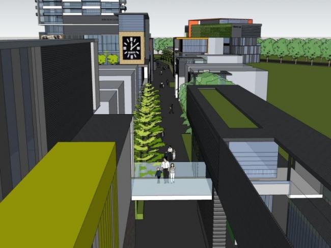 Sketchup商业模型|高层商业中心，现代风格